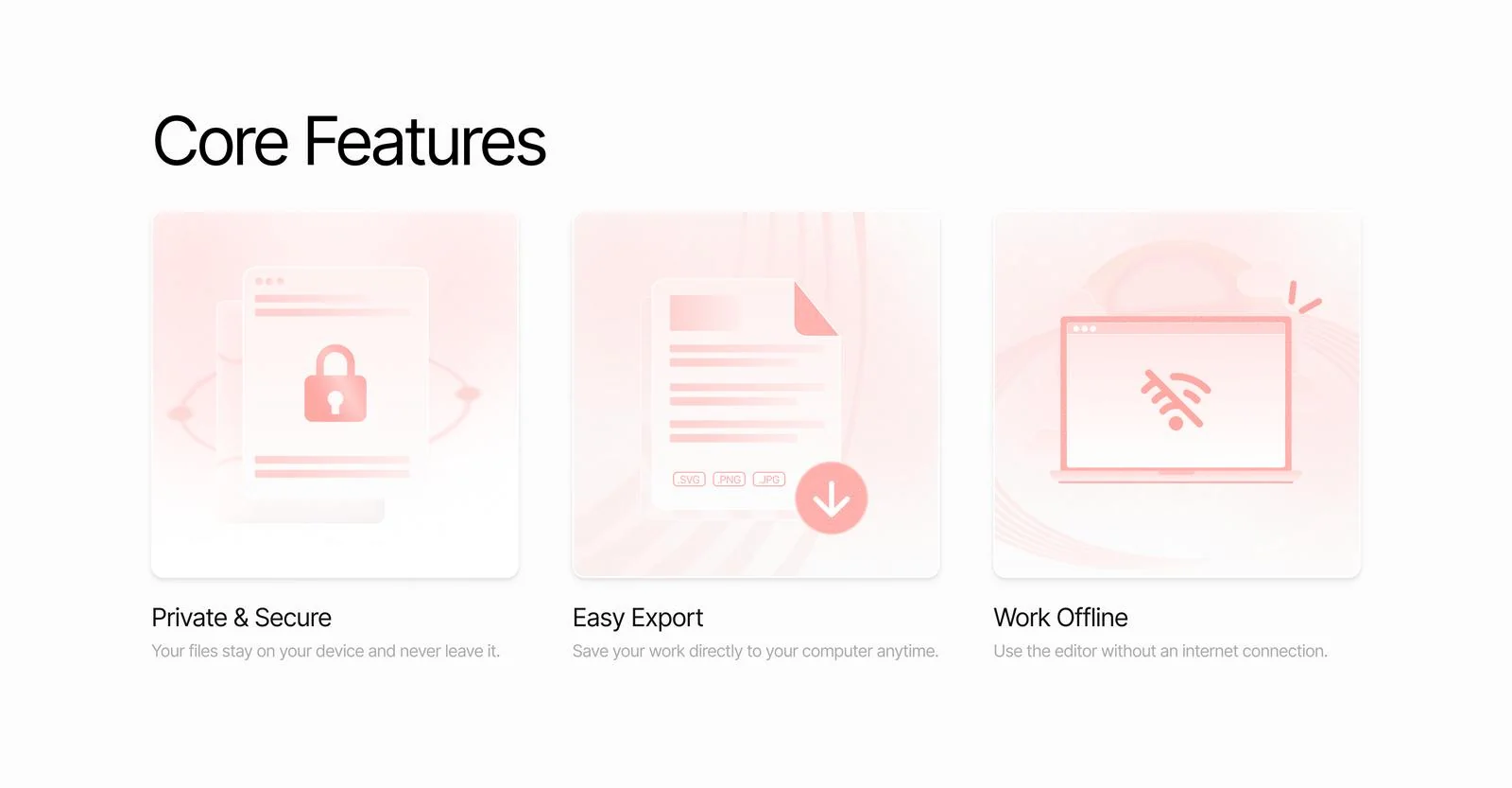 Core features concept